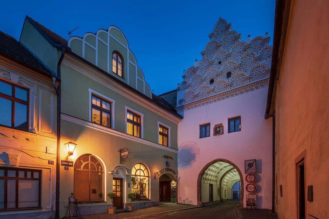 Hotel Bily Jednorozec Trebon Bagian luar foto